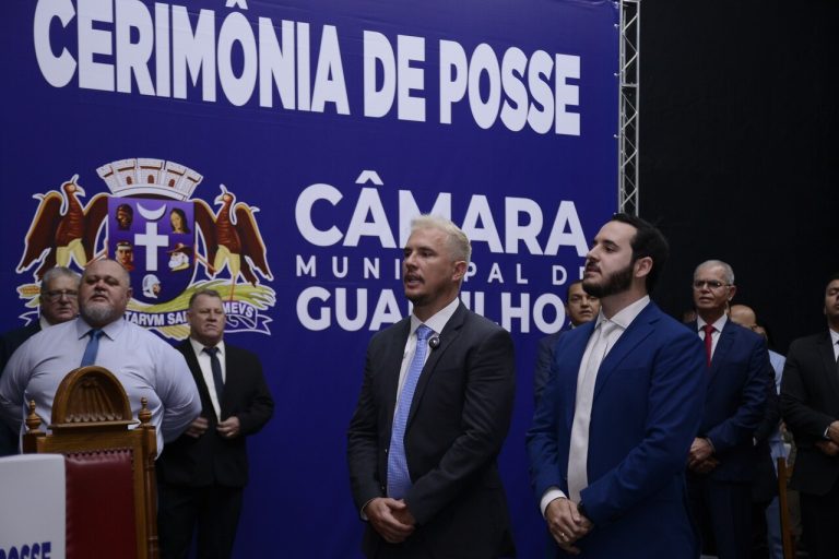 Lucas Sanches Thiago Surfista Guarulhos prefeito vice-prefeito posse nova gestão infraestrutura saúde segurança 19ª Legislatura FIG-UNIMESP plano de governo