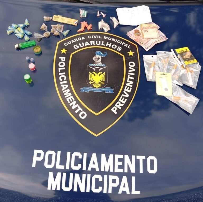 GCM de Guarulhos prende traficante no Cidade Parque São Luiz durante patrulhamento preventivo