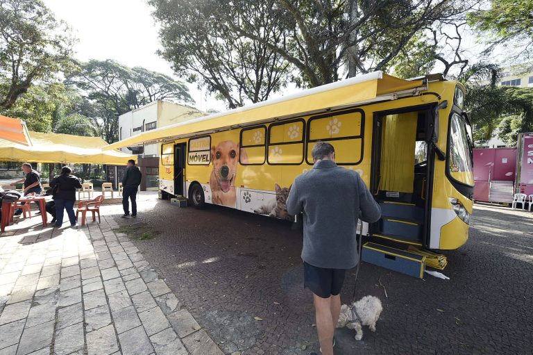 Parceria entre Prefeitura e ONG disponibiliza atendimento veterinário gratuito na Praça Getúlio Vargas