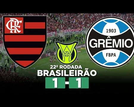 Flamengo Empata com Grêmio e Mantém Liderança no Brasileirão