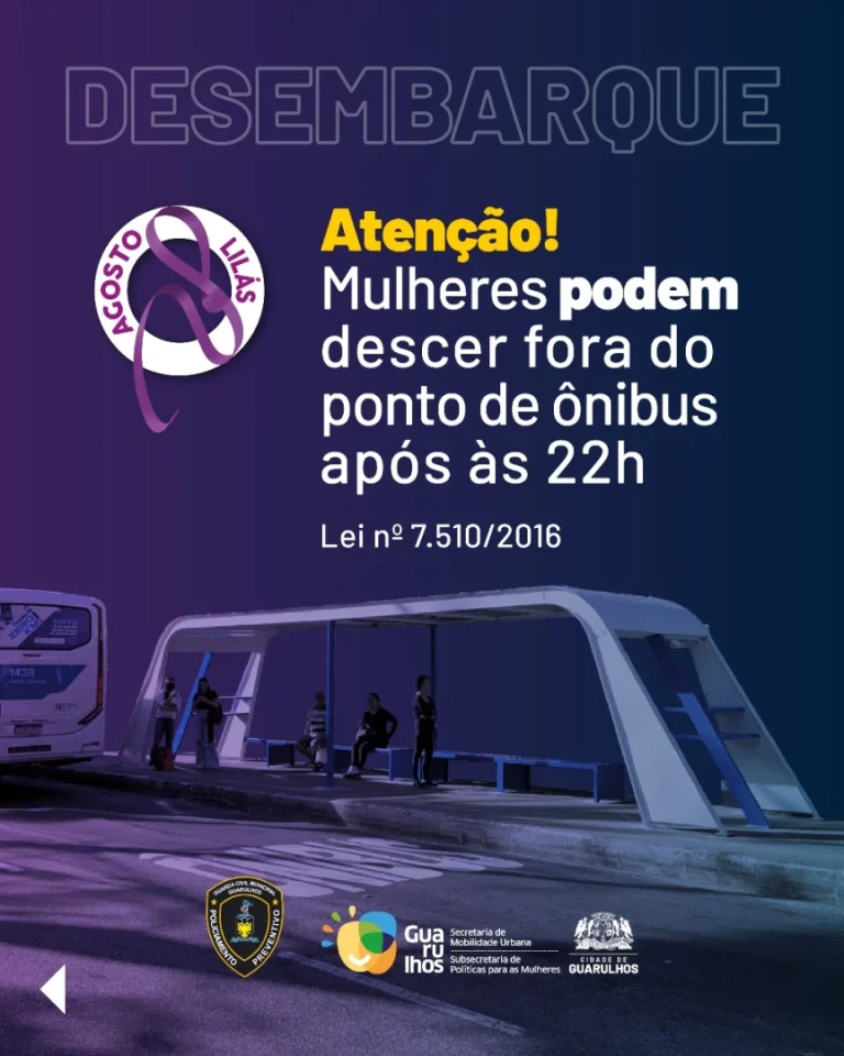 Guarulhos Permite Desembarque de Mulheres Fora do Ponto Após as 22h