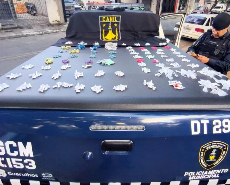 GCM de Guarulhos Tira Mais de 3 kg de Drogas de Circulação e Prende Traficantes
