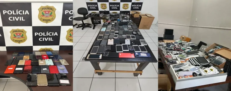 Polícia de SP faz operação contra receptação de celulares roubados