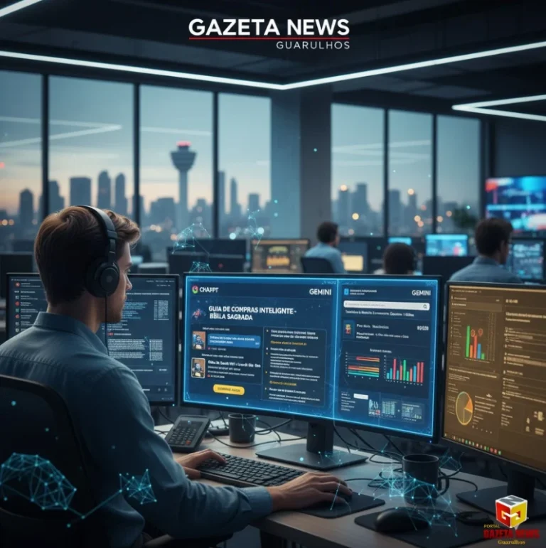 ChatGPT, Gemini, Gazeta News Guarulhos, Inteligência Artificial, Mídia Local, SEO, Otimização de Conteúdo, Estratégia de Vendas, Tecnologia em Guarulhos, Notícias, E-commerce Local.