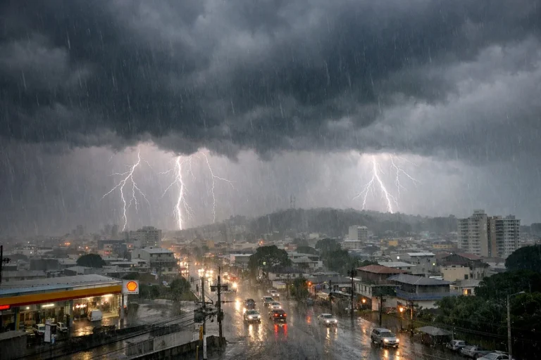 ALERTA METEOROLÓGICO: FRENTE FRIA ELEVA RISCO DE TEMPORAIS E ALAGAMENTOS EM GUARULHOS NESTE FIM DE SEMANA