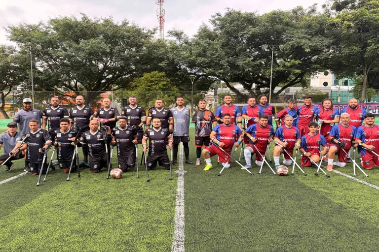 Prefeitura apoia amistoso internacional de futebol de amputados no Bosque Maia