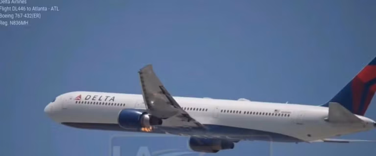 Pânico nos céus: Motor de avião da Delta explode após decolagem no GRU Airport e força pouso de emergência