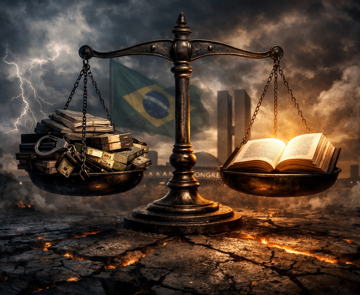 O Brasil na Balança: A decadência da política e da economia exposta pelas Escrituras e o peso da Justiça Divina sobre a corrupção