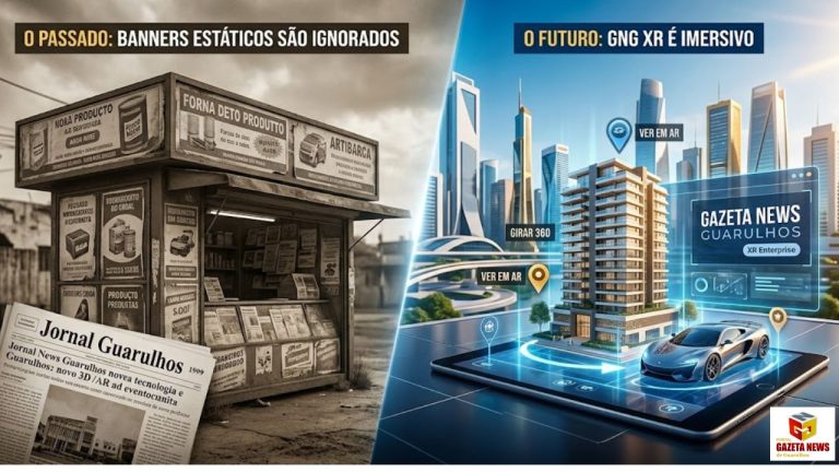 O Fim do Banner: Gazeta News Guarulhos é o 1º portal do Brasil a lançar anúncios em 3D e Realidade Aumentada