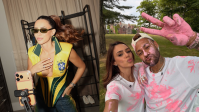 Ex e atual de Neymar curtem Disney juntas antes de possível estreia na Copa