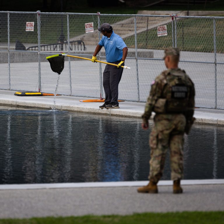 what to know about problems at the reflecting pool and trump s claims of vandali 1782525673307