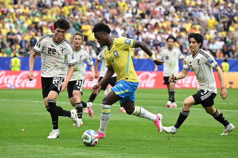 Brasil vence o Japão de virada aos 50 do segundo tempo e avança na Copa do Mundo