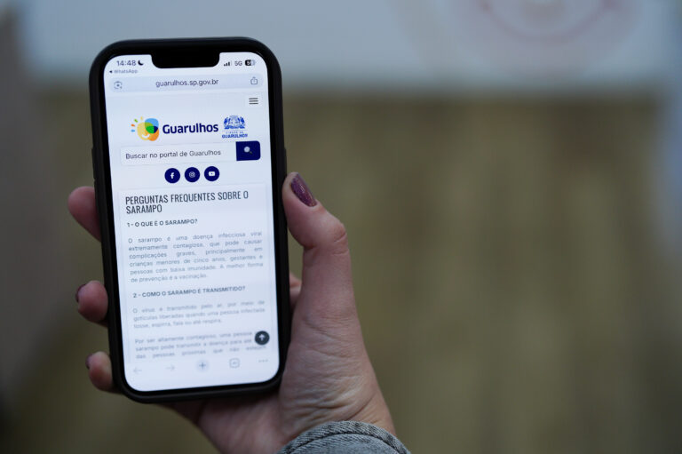 Prefeitura reúne em página da web respostas às principais dúvidas sobre o sarampo e a vacinação