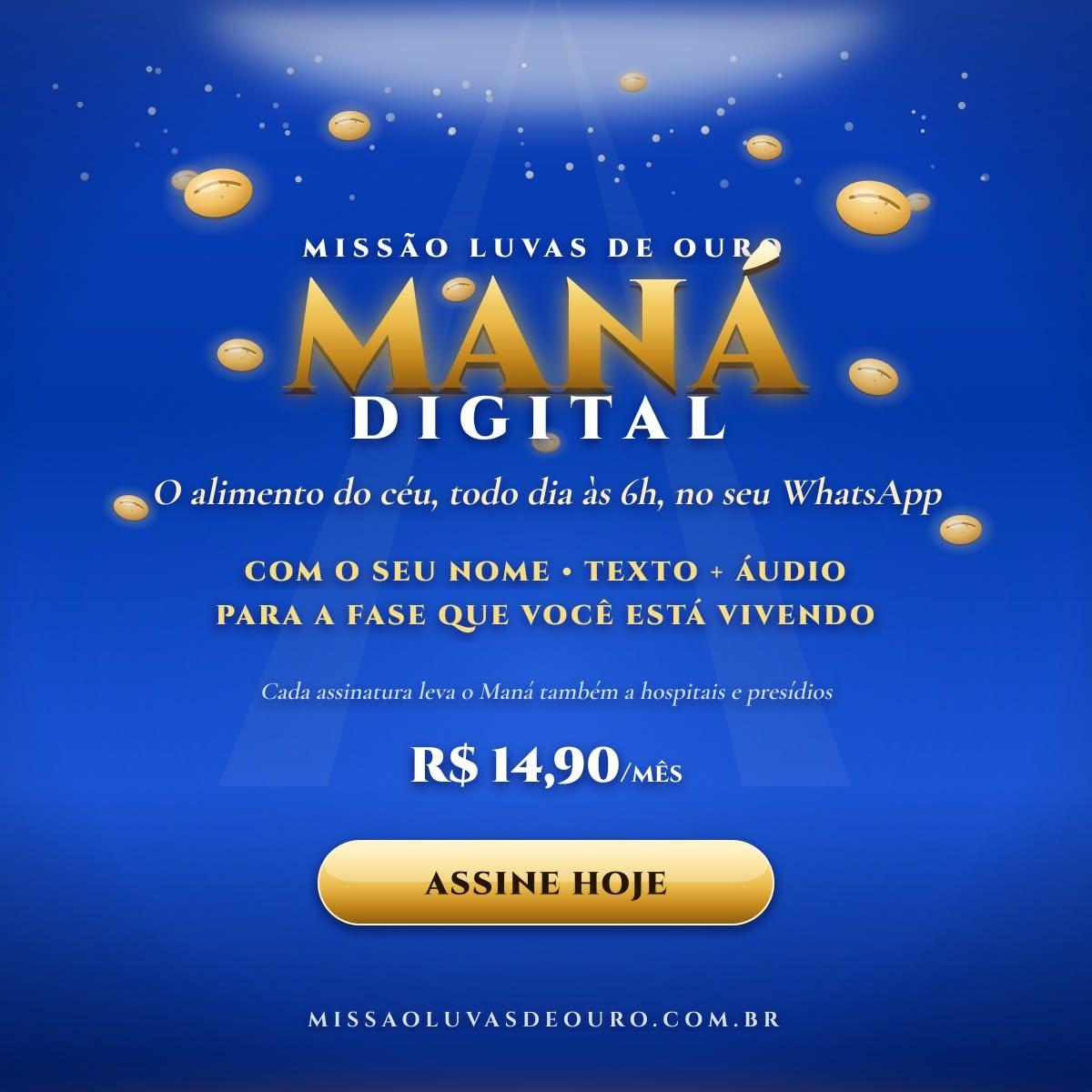 Maná Digital: Missão Luvas de Ouro Lança Tecnologia de Evangelismo Diário e Solidário