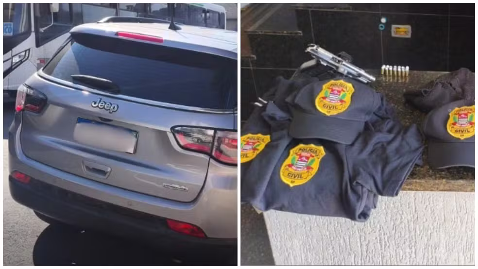 Falsos policiais civis são presos com carro clonado no Centro de Guarulhos