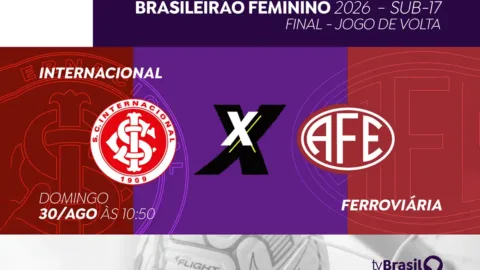 TV Brasil transmite final do Brasileirão Feminino Sub-17 entre Internacional e Ferroviária