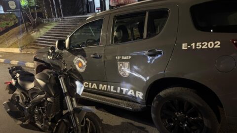 Adolescente é apreendido e moto roubada é recuperada pela PM em Guarulhos