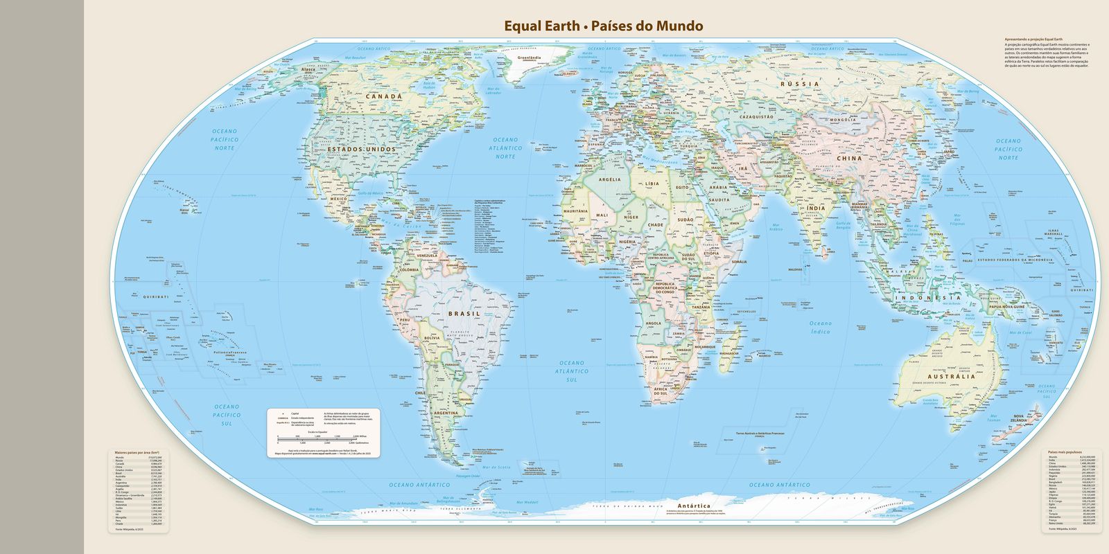 ONU aprova novo mapa-múndi que corrige tamanho da África, América do Sul e Ásia