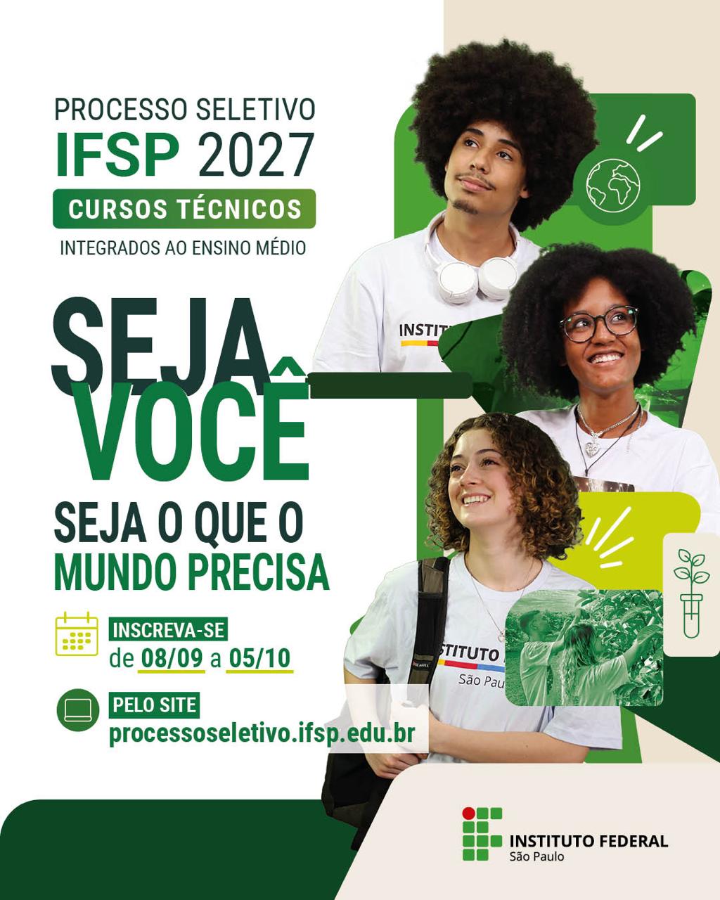 IFSP abre inscrições para cursos técnicos de informática e mecatrônica em Guarulhos