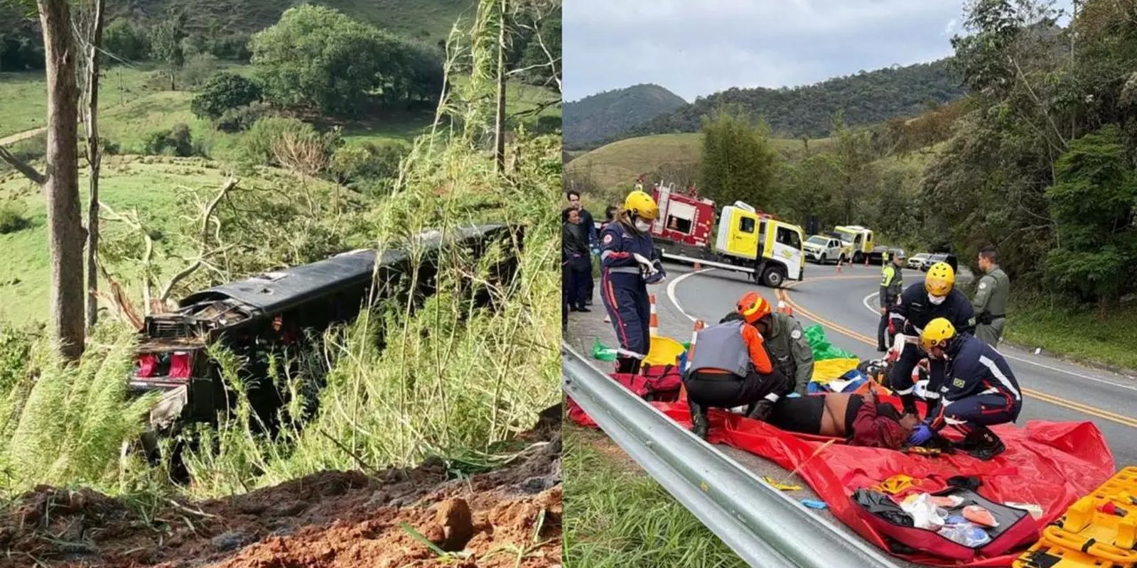 Cinco mortos e feridos em acidente com ônibus no interior de SP