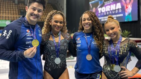 Brasil fecha Copa do Mundo de Ginástica com seis medalhas