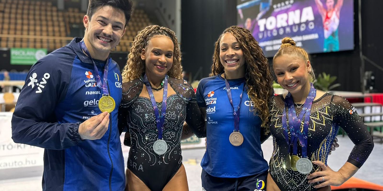 Brasil fecha Copa do Mundo de Ginástica com seis medalhas