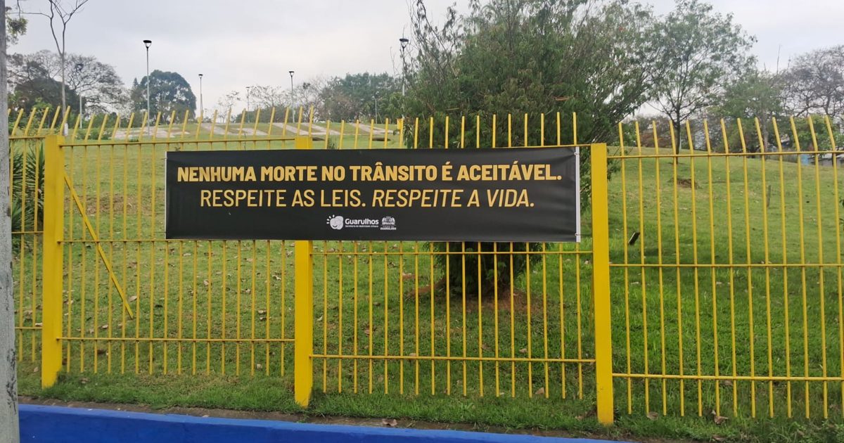 Guarulhos instala faixas educativas em pontos críticos de acidentes