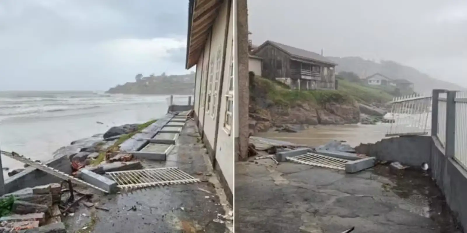 Tsunami meteorológico atinge litoral de Santa Catarina