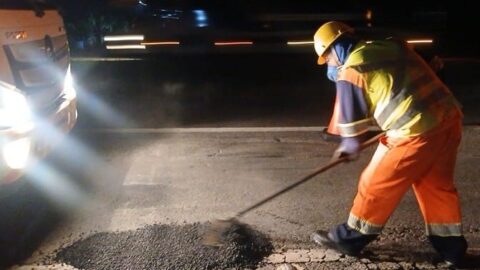 Motiva aplica mais de 113 toneladas de asfalto na Fernão Dias após chuvas