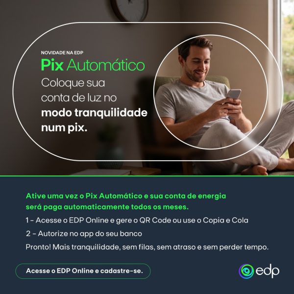 EDP oferece Pix Automático para pagamento de contas de energia em Guarulhos